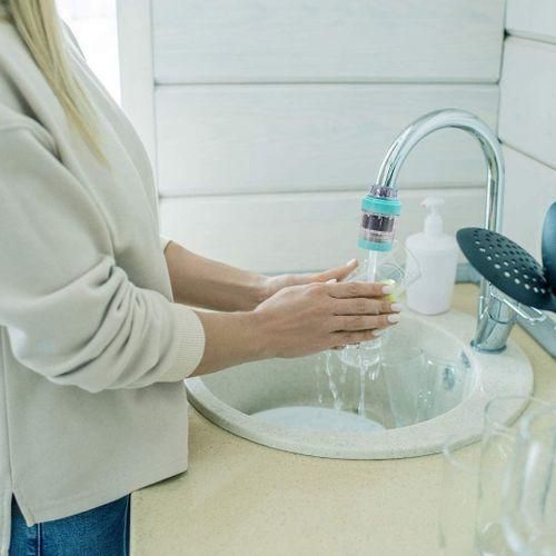 4Pcs Activated Carbon Faucet Filter Splash Proof