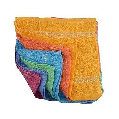 Multi Colour 12Pcs Face Or Hand Towel