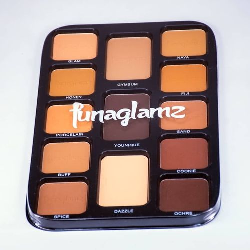 13-in-1 Funaglamz Quality Professional Makeup Matte Powder Palette + Free Gift