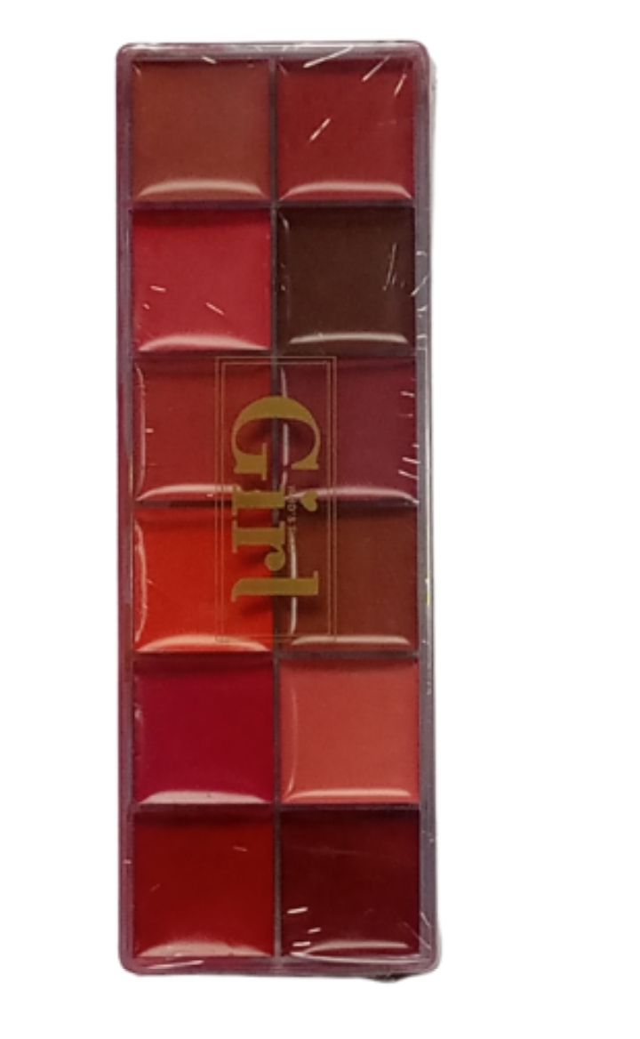 GirlCorner Moisturizing Lipstick Pallette-12 Pcs