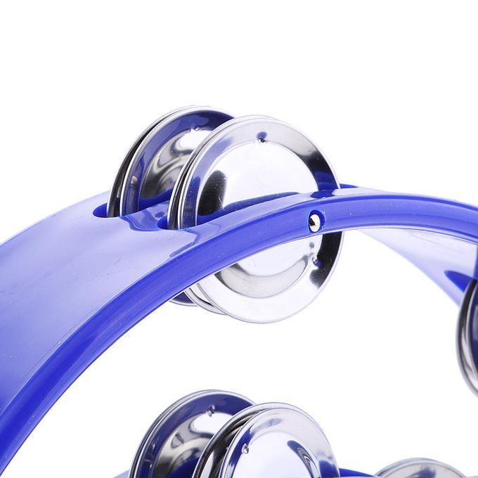 Blue Hand Percussion Handbell Tambourine Kids Musical Toy Blue