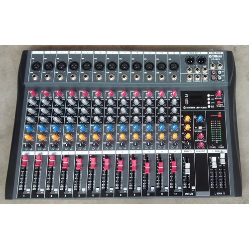Flat Amplified Mixer With USB And SD - 12 Channels