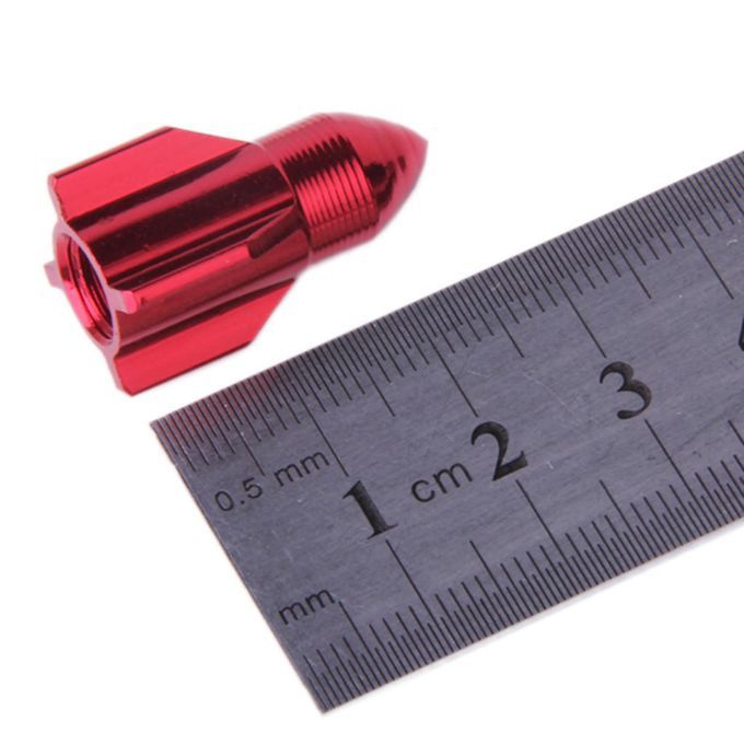 10Pcs Bicycle Car Schrader Valve  Rocket Modeling Valve Dust  Cover