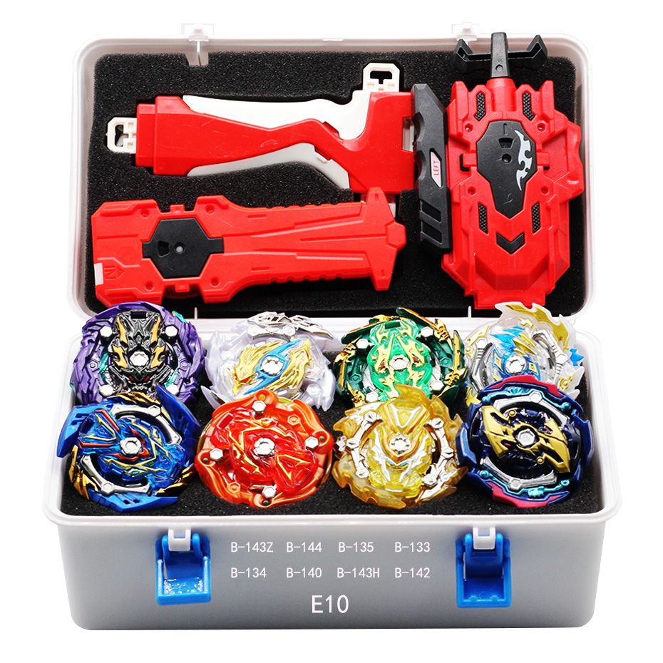 Tomy Beyblade Burst Storage Bag Set Toupie Metal Gyroscope Grip Launcher Blade Blades Box Toys Kids Boy-E10