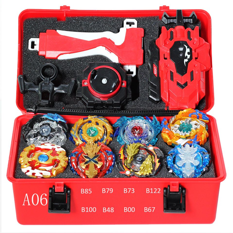 Tomy Launcher Beyblade Burst Arean Bayblades Bables Set  Box Bey Blade Toys Sparking For Child Metal Fusion Gift-A06