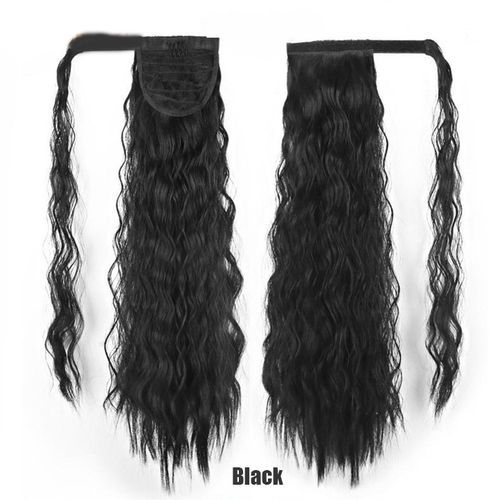 24In Premium Ponytail Extensions Hair Corn Curly Long Wigs