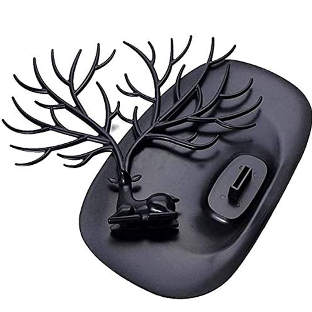Jewellery Tree Stand, Guador Forest Antler Tree Storage Display Stand Decorative Necklace Jewelry Holder Earring Bracelet Rack Tower Stand Ring Tray Deer Gift For Girls