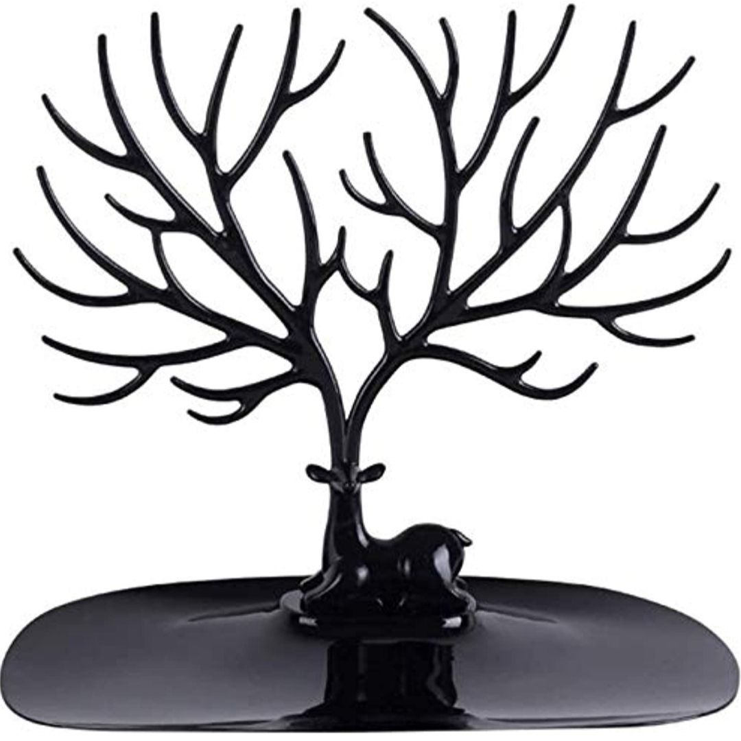 Jewellery Tree Stand, Guador Forest Antler Tree Storage Display Stand Decorative Necklace Jewelry Holder Earring Bracelet Rack Tower Stand Ring Tray Deer Gift For Girls