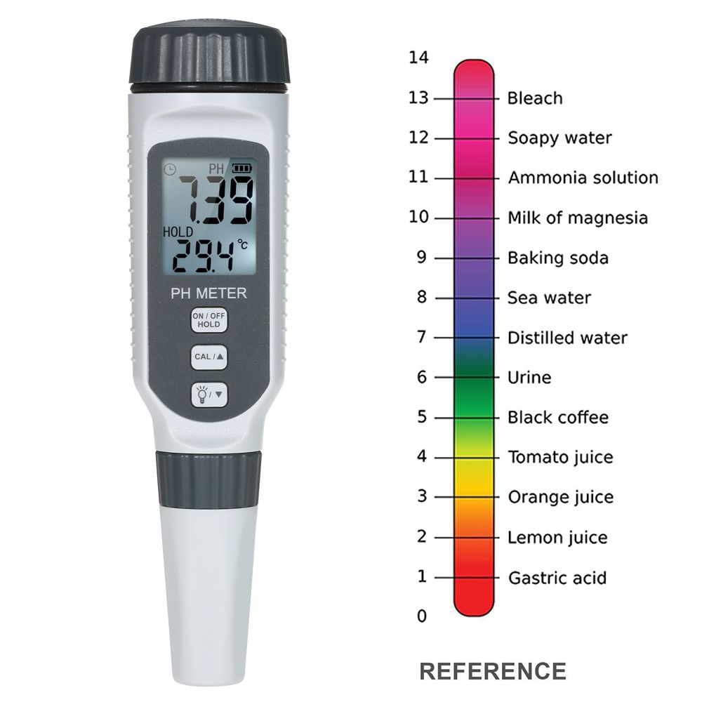 PH Tester Professional PH Water Quality Tester Portable Pen Type PH Meter Acidometer For Aquarium Acidimeter Measure