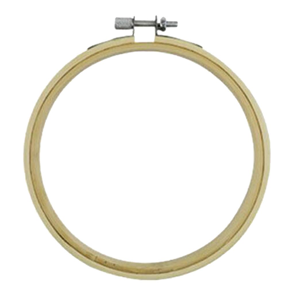 Natural Bamboo Embroidery Hoop Cross Stitch Circle Frame