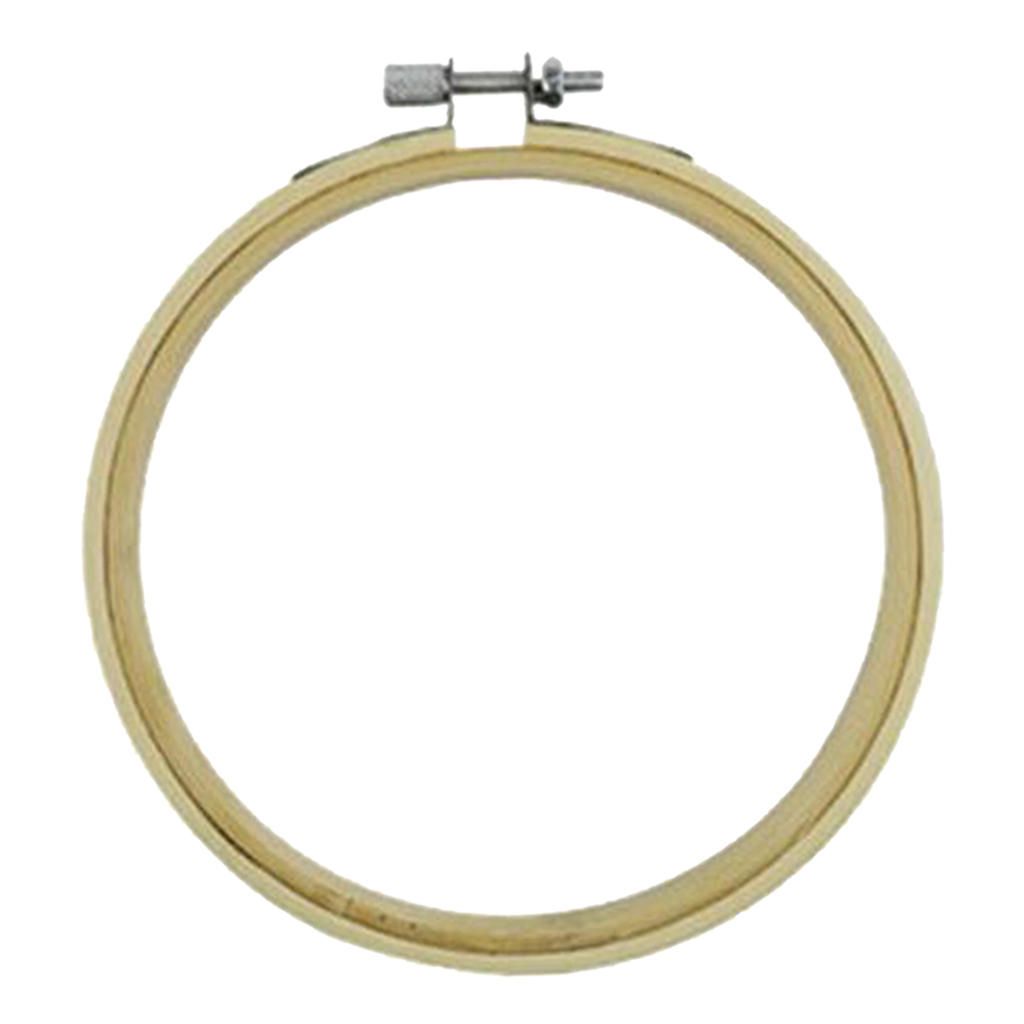 Natural Bamboo Embroidery Hoop Cross Stitch Circle Frame