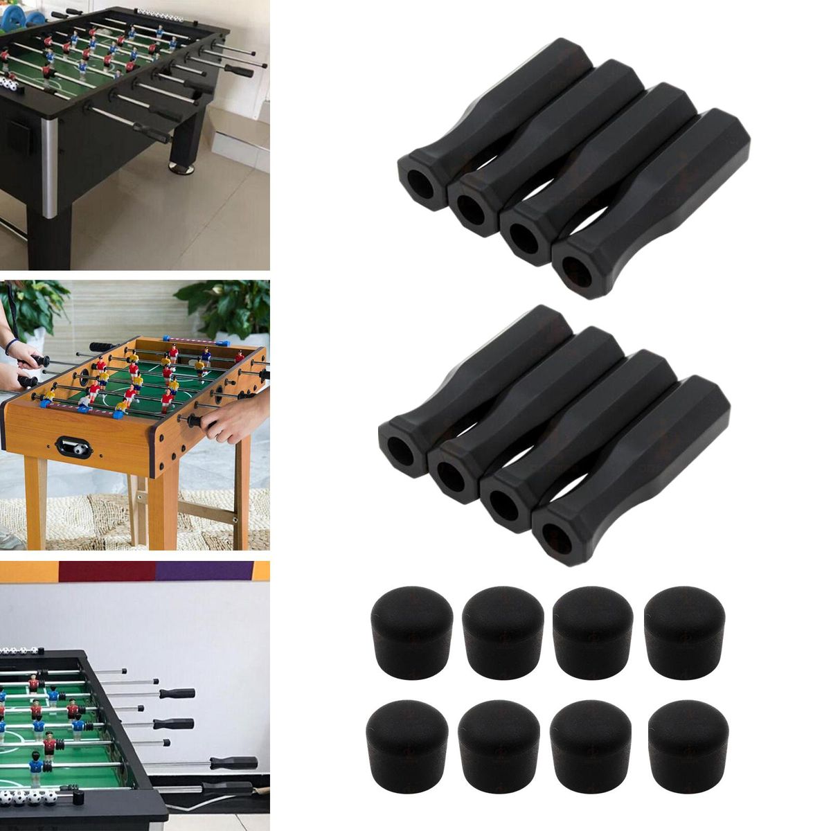 Pack Of 16 Premium Octagonal Handles And Safety End Caps Accessories