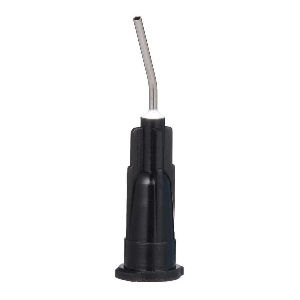 100PCS Dental Needle Irrigation Bent Needle Tips Dental Flow Composite Resin Acid Reagent Delievery Syringe Tips Equipment