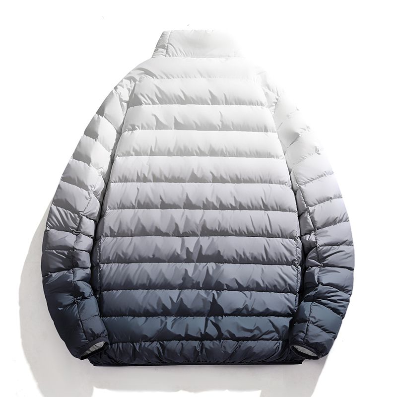 Gradient Down Jackets Men Ultra Light 90% Duck Down Jackets Fashion Coat