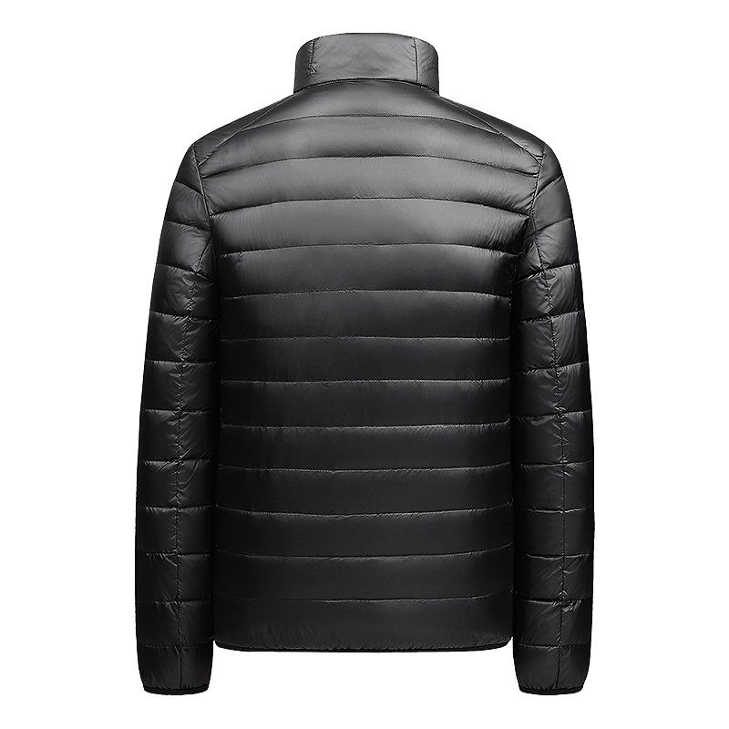 Down Jacket Men Ultralight Camping Trekking Waterproof Winter Coat - Black