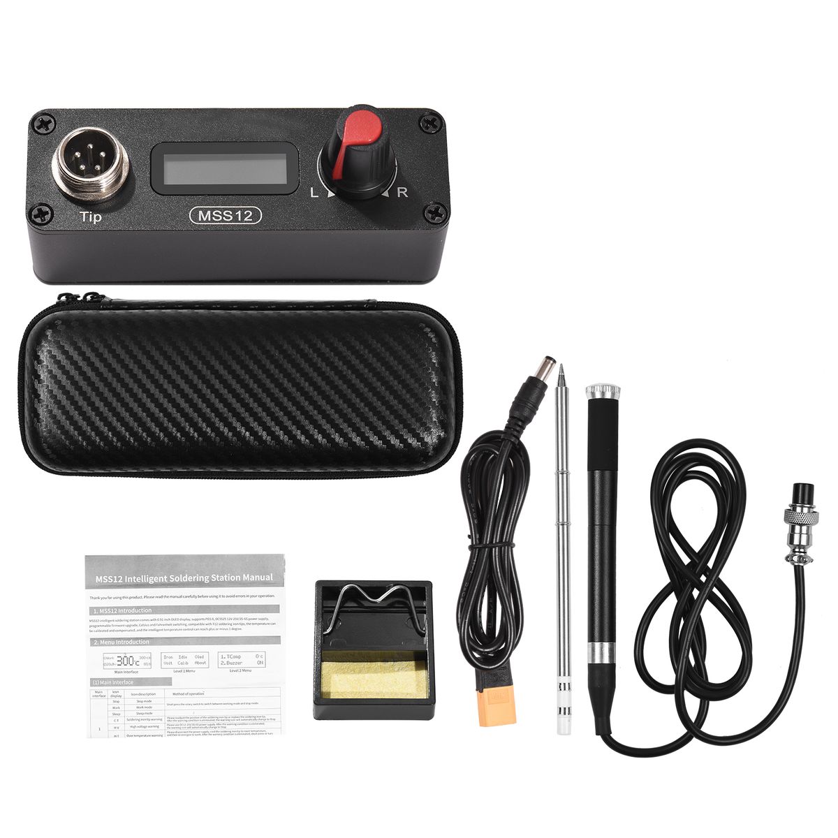 MSS12 Mini OLED Soldering Station Portable Electric Solder