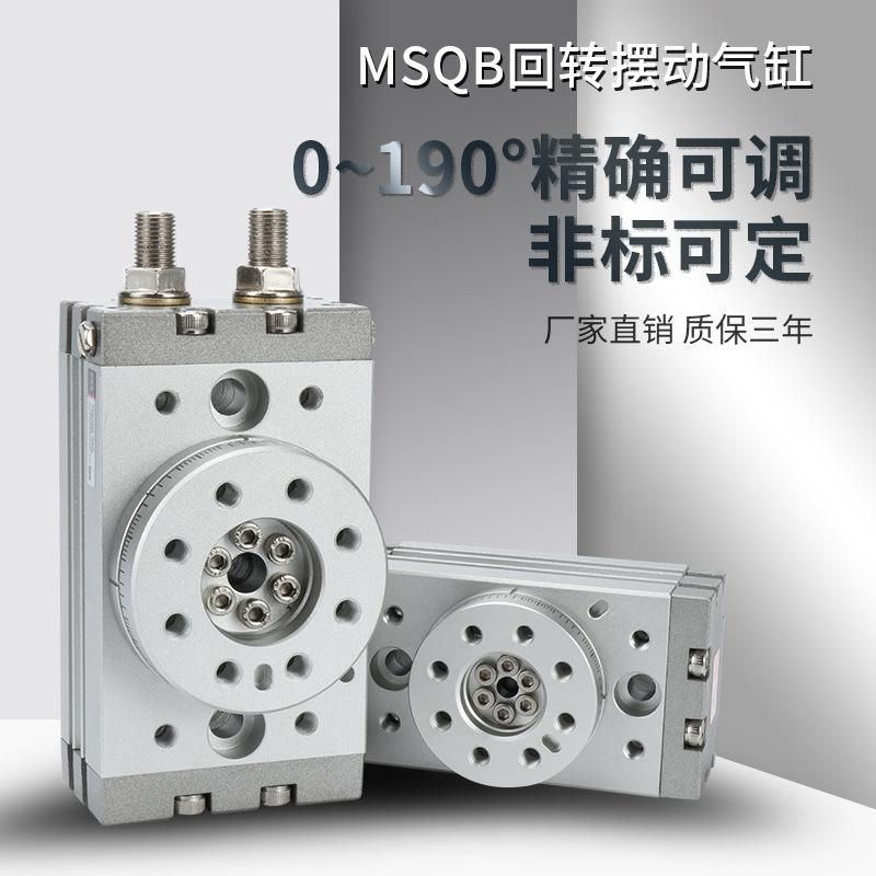 SNS Shenchi Swing Rotary Cylinder 90 Degrees Rotating Cylinder 190 Degrees Small Pneumatic Msqb10a20a50 Adjustable