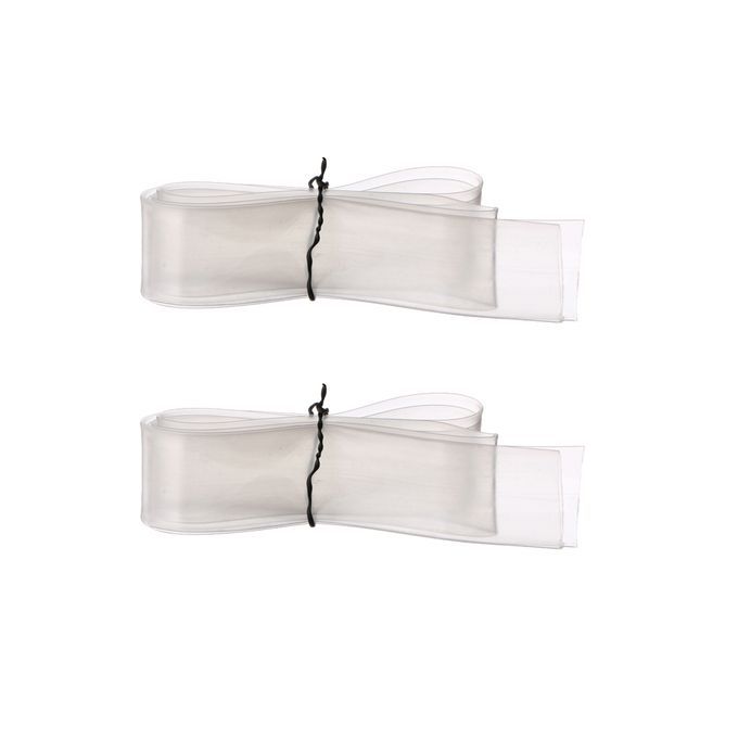 2xTransparent 2:1 Heat Shrink Tubing Wire Cable Sleeving Wrap 1 Meter