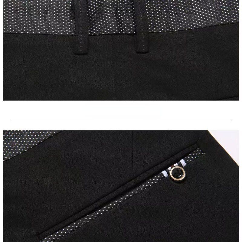 Men's Suit Pants High Quality Elastic Formal Business Dress Pants Male Casual