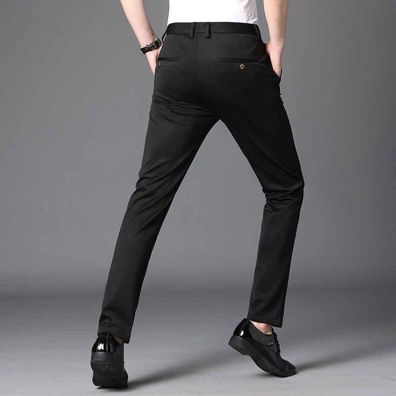 Men's Suit Pants High Quality Elastic Formal Business Dress Pants Male Casual
