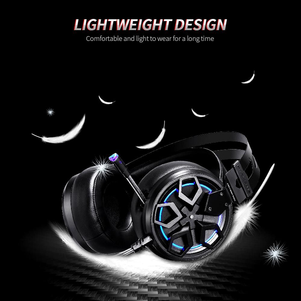 Motospeed H60 Wired Gaming Headset 7.1-channel 3D Virtual Sound Effect Headset with 50mm Driver Unit Noise Reduction Microphone