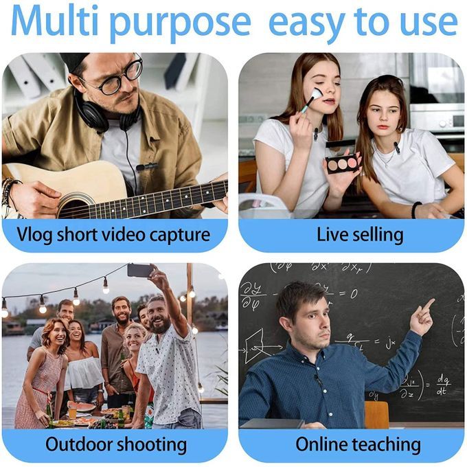 Wireless Microphone/Lapel Microphone,Portable-For IOS & Android
