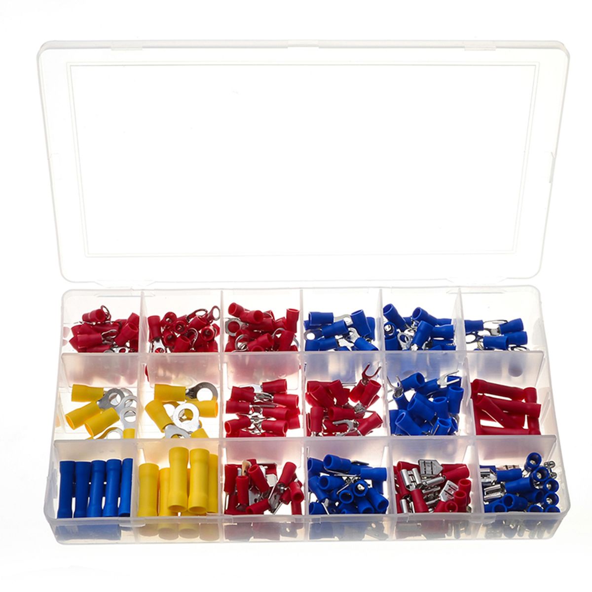 300Pcs Assorted Insulated Electrical Wire Terminals Crimp
