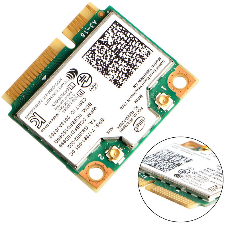 7260HMW Intel AN Dual Band Wireless + Bluetooth 4.0 MINI