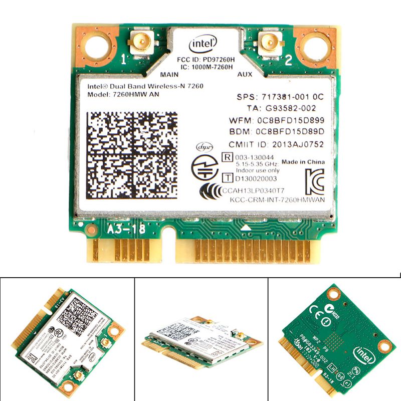 7260HMW Intel AN Dual Band Wireless + Bluetooth 4.0 MINI