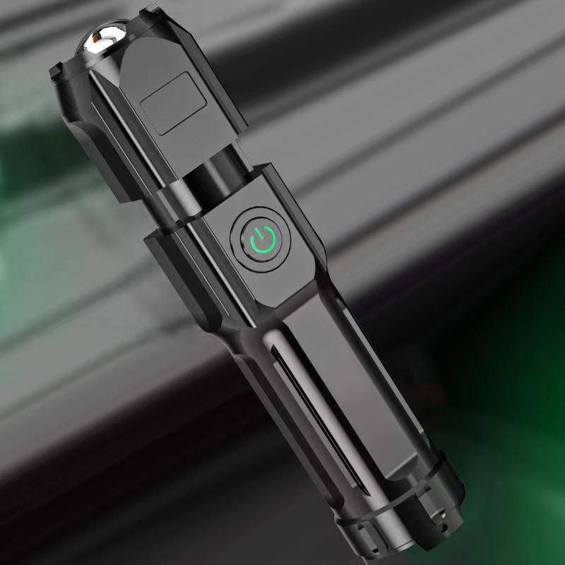 Portable Flashlight Strong Light High-power Rechargeable Zoom Outdoor LED Flashlight for Toyota camry accessories