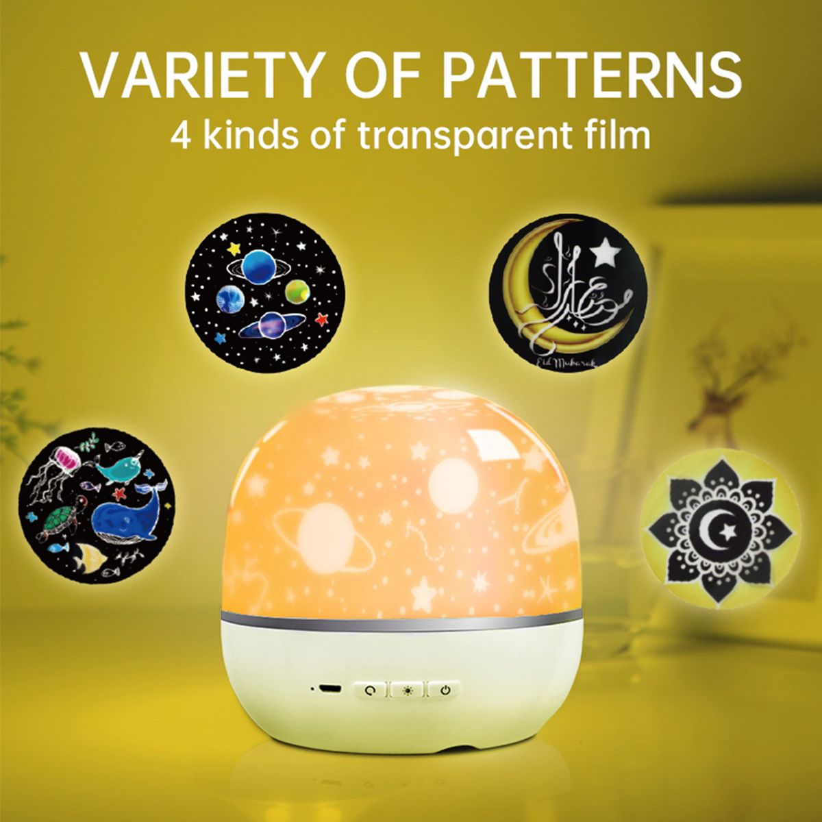 Intelligent BT Small Loudspeaker Projection Lamp With