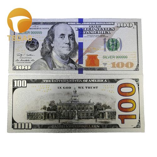 5 Dollars America Gold In Retro Fake Money Bills
