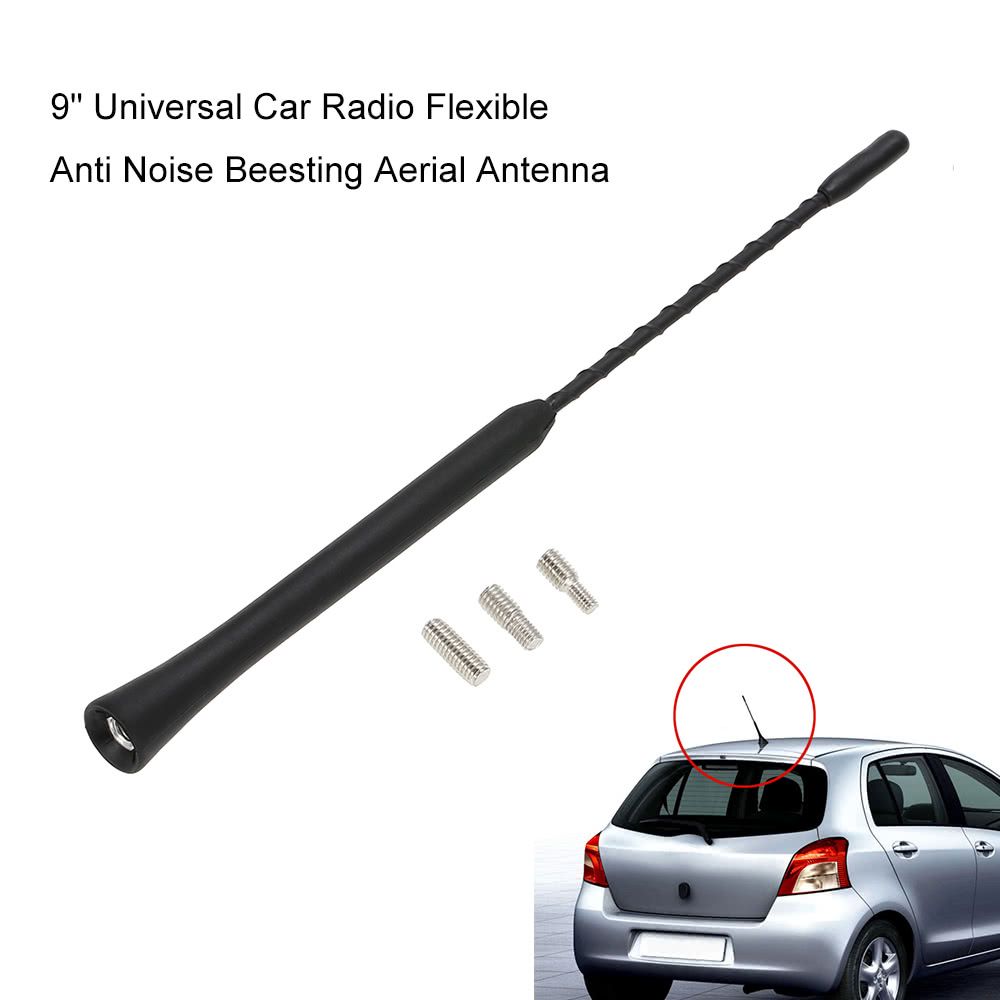 9" Universal Car Radio Flexible Anti Noise Beesting Aerial