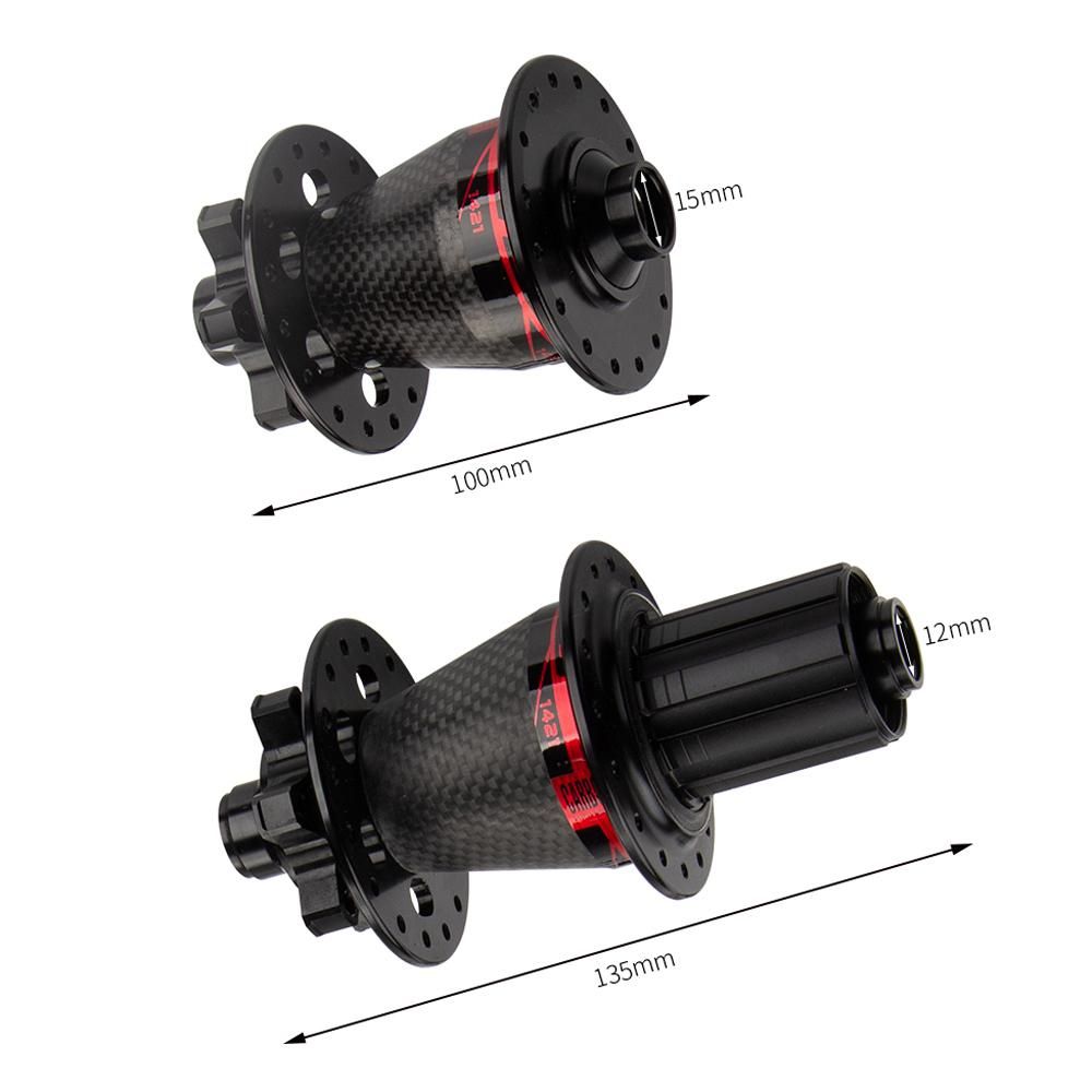 32 Hole Bicycle Hub Carbon Fiber MTB Mountain Bike Front & Rear Disc Brake Hubs