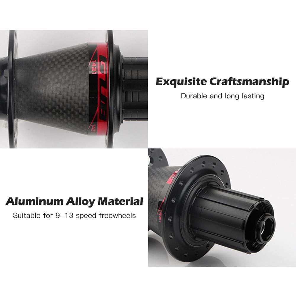 32 Hole Bicycle Hub Carbon Fiber MTB Mountain Bike Front & Rear Disc Brake Hubs