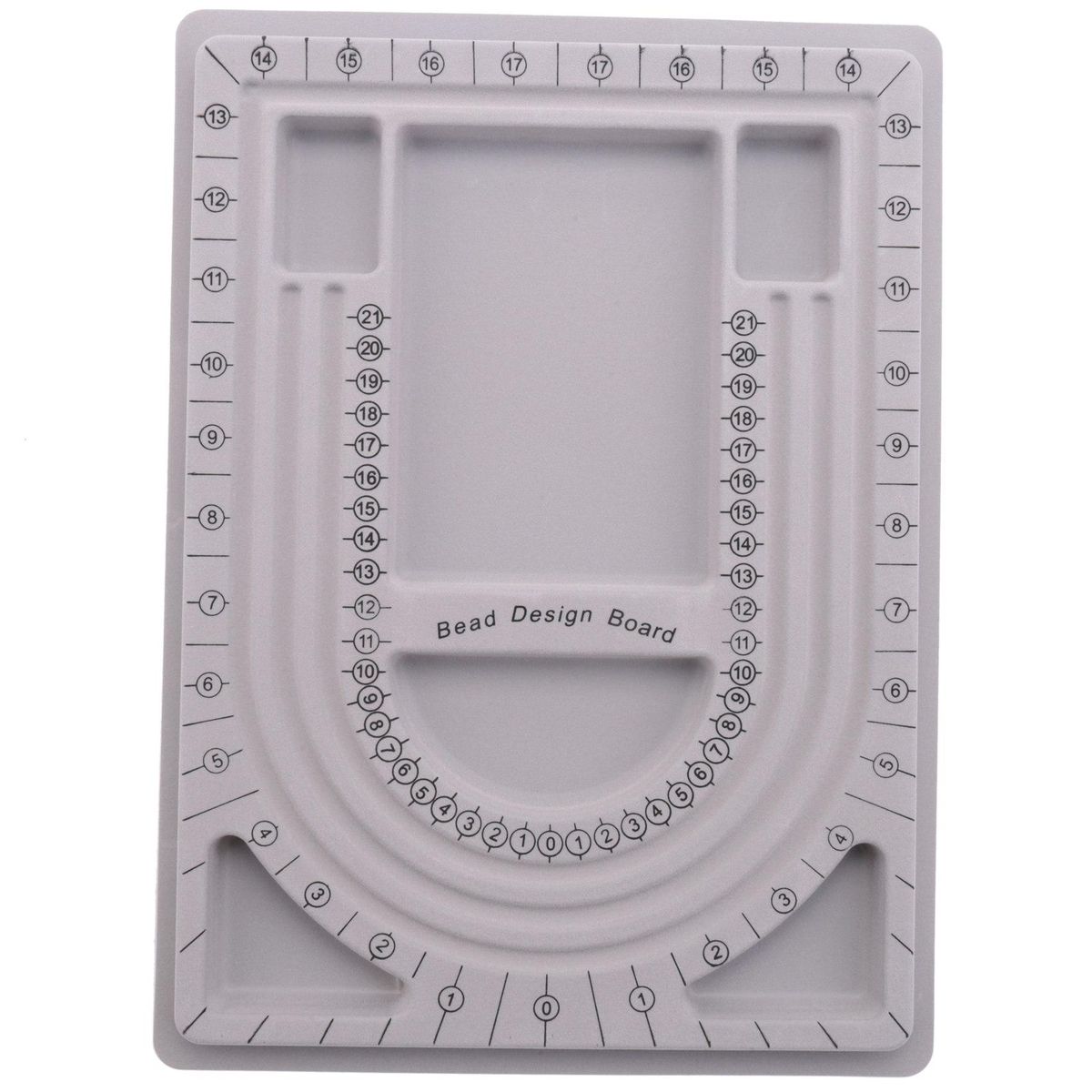 2Pcs Bead Design Board Bracelet Design Board Flocked Bead Board Necklace Beading Jewelry Organizer Tray DIY Jewelry Making Tray