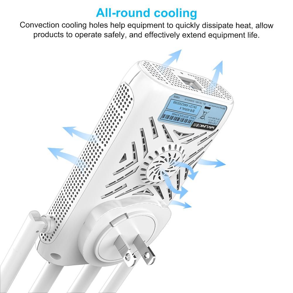 Wireless Repeater WiFi Signal Amplifier with Dual Network Stable WiFi Signal Wide Coverage Two Operating Mode The US