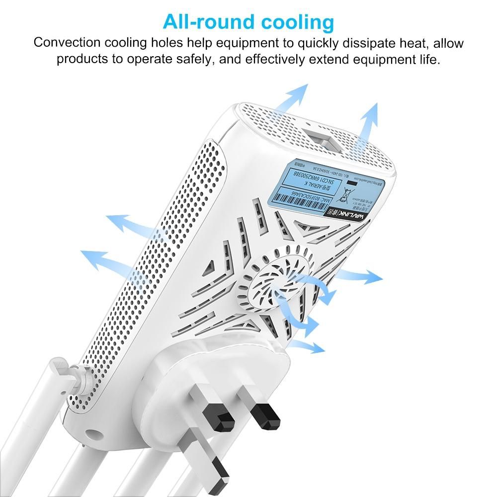 Wireless Repeater WiFi Signal Amplifier with Dual Network Stable WiFi Signal Wide Coverage Two Operating Mode The US