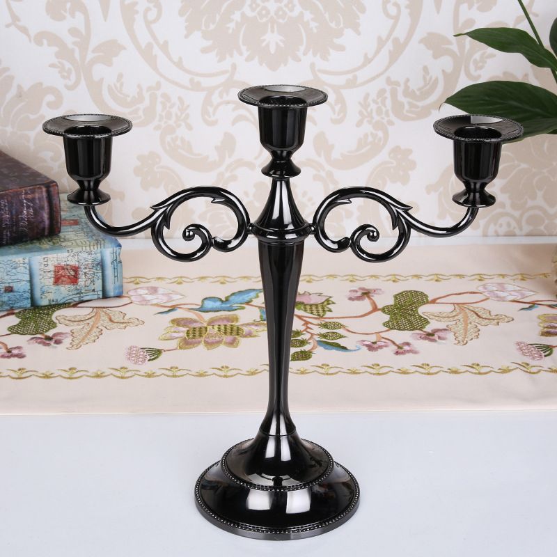 Hot Metal SilverGold Plated Candle Holders 7-Arms Stand