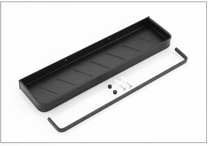 Bathroom Steel Anti-Rust Shelf With Towel Bar -Bathroom Rack