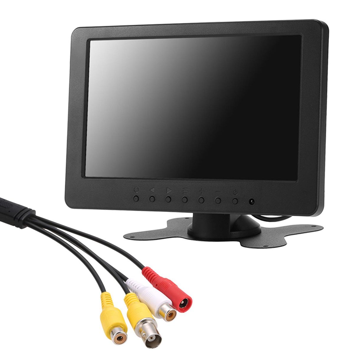 S701 7 inch  TFT LCD Monitor Screen 16:9 1024 * 600 BNC AV Video Audio for PC Security VCD DVD EU Plug
