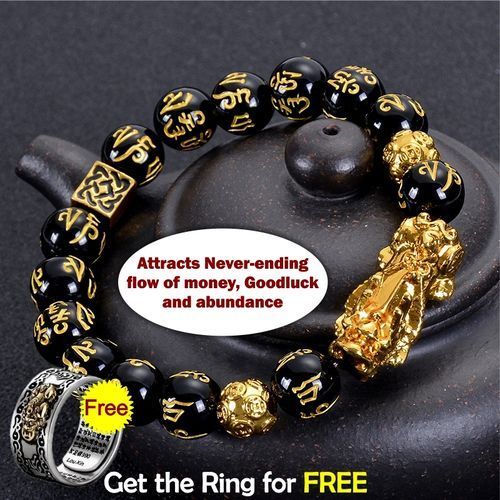 Feng Shui  Wealth Bracelet & Ring Without Casing Box