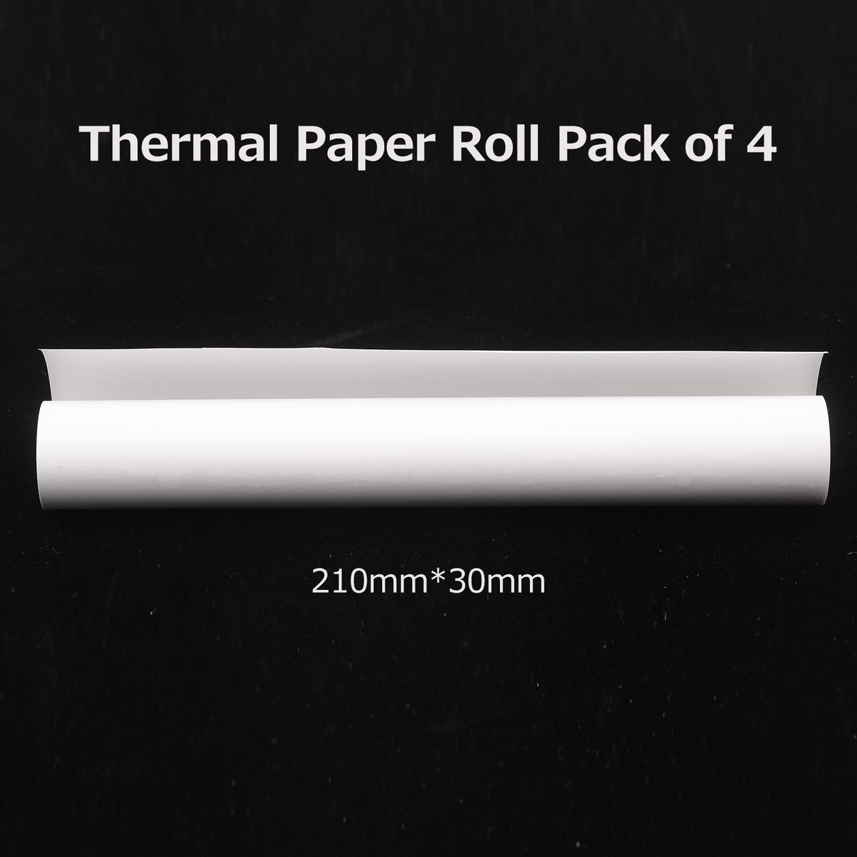 A4 Thermal Paper Roll Continuous Thermal Printer Paper Roll 210mm*30mm Pack of 4