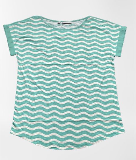 Wave Stripe Relaxed Teenager Blouse