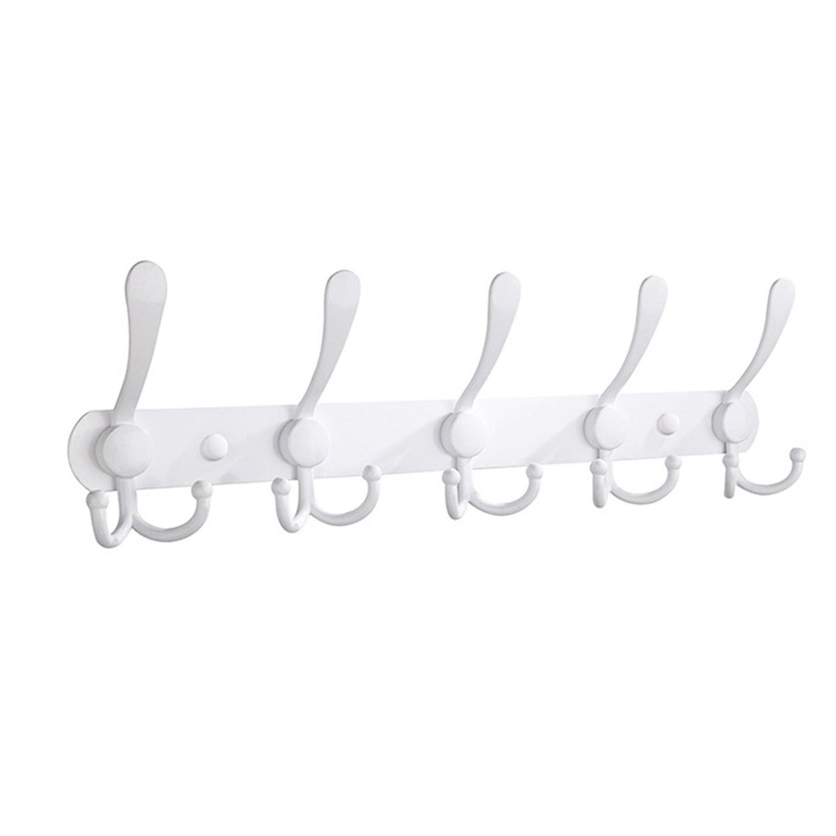 Row Hook Key Holder Wall Door Clothes Hanger Rack