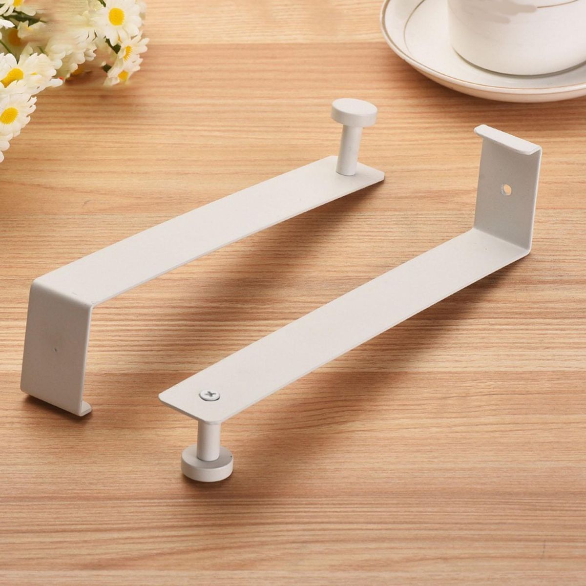 Towel Hook Doormate Versatile Over-the-door Organizer for Clothes Hats White