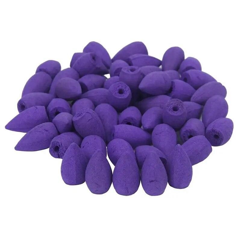 Hot Sale 100pcs Reflux incense cones aromatherapy Lavender Rose Jasmine