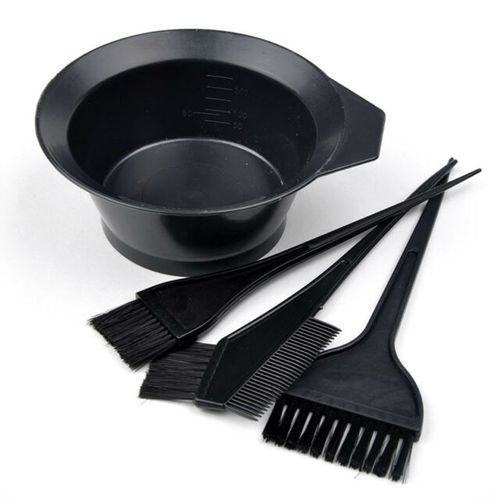 4 PCS DYE KIT WITH BOWL AND 3 BRUSHES