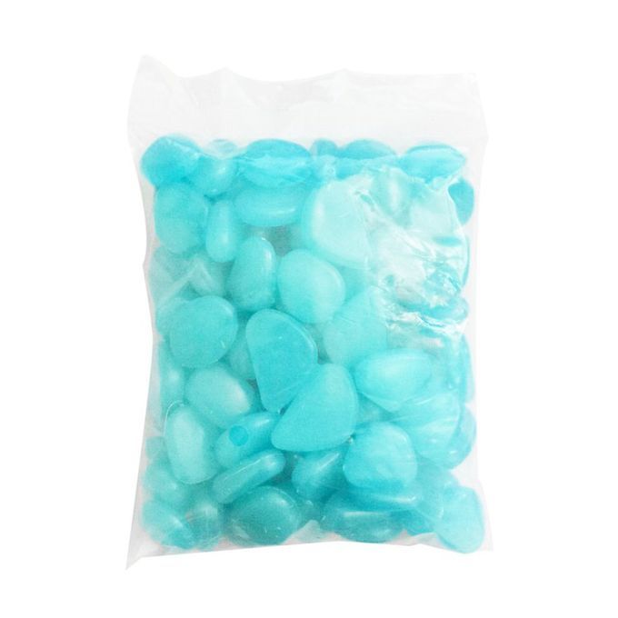 100pcs/pack Glow Pebbles Stone Fish Tank Garden Decoration Glowing In The Dark