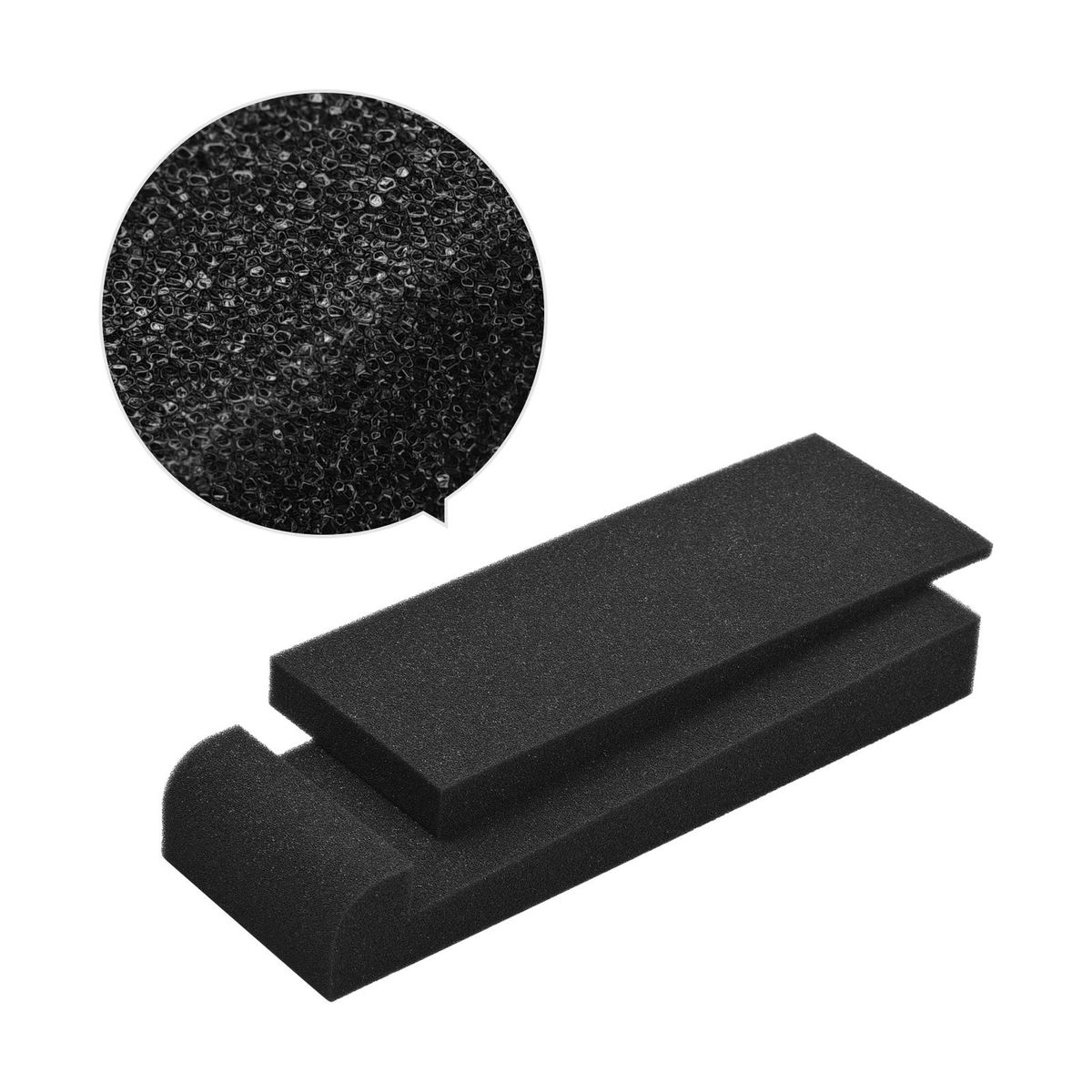 2 Packs High Density Acoustic Isolation Foam Isolation Pads 27 * 10cm Usable Area for Studio Monitor Speaker